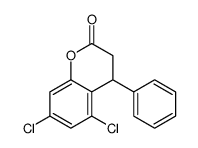5,7-dichloro-4-phenyl-3,4-dihydrochromen-2-one Structure