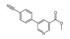 methyl 5-(4-cyanophenyl)pyridine-3-carboxylate结构式