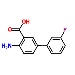 4-Amino-3'-fluoro-3-biphenylcarboxylic acid Structure