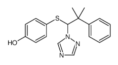 4-[2-methyl-2-phenyl-1-(1,2,4-triazol-1-yl)propyl]sulfanylphenol结构式