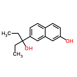 7-(3-Hydroxy-3-pentanyl)-2-naphthol结构式