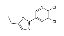 2-(5,6-dichloropyridin-3-yl)-5-ethyl-1,3-oxazole Structure