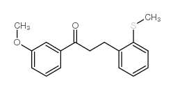 3'-METHOXY-3-(2-THIOMETHYLPHENYL)PROPIOPHENONE结构式