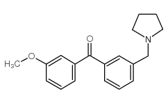 3-METHOXY-3'-PYRROLIDINOMETHYL BENZOPHENONE picture