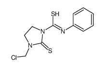 3-(chloromethyl)-N-phenyl-2-sulfanylideneimidazolidine-1-carbothioamide Structure