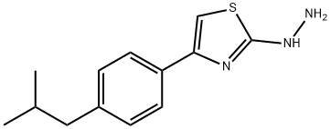 4-[4-(2-methylpropyl)phenyl]-2(3h)-thiazolone hydrazone结构式