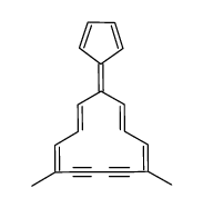 5,10-dimethyl-6,8-bisdehydropentatridecafulvalene Structure