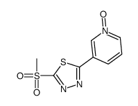 2-methylsulfonyl-5-(1-oxidopyridin-1-ium-3-yl)-1,3,4-thiadiazole Structure