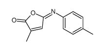 3-methyl-5-(4-methylphenyl)iminofuran-2-one Structure