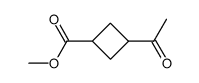 1-Acetyl-cyclobutan-carbonsaeure-(3)-methylester结构式