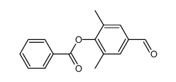 2,6-dimethyl-4-formylphenyl benzoate结构式