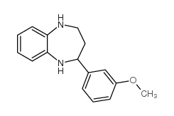 2-(3-甲氧基苯基)-2,3,4,5-四氢-1H-苯并[b][1,4]二氮杂卓结构式