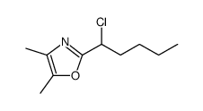 Oxazole, 2-(1-chloropentyl)-4,5-dimethyl-结构式