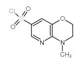 4-methyl-2,3-dihydropyrido[3,2-b][1,4]oxazine-7-sulfonyl chloride Structure