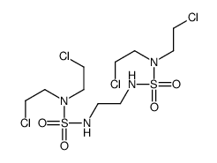 1,2-bis[bis(2-chloroethyl)sulfamoylamino]ethane Structure