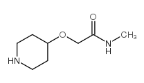 N-Methyl-2-(4-piperidinyloxy)acetamide Structure