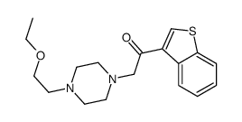 1-(1-benzothiophen-3-yl)-2-[4-(2-ethoxyethyl)piperazin-1-yl]ethanone结构式