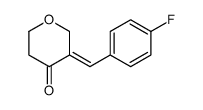 3-[(4-fluorophenyl)methylidene]oxan-4-one结构式