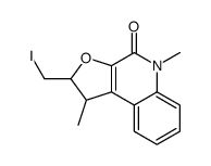 2-(iodomethyl)-1,5-dimethyl-1,2-dihydrofuro[2,3-c]quinolin-4-one结构式