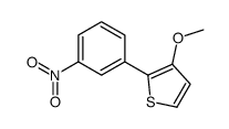 3-methoxy-2-(3-nitrophenyl)thiophene结构式