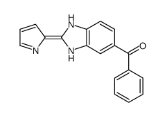 phenyl-(2-pyrrol-2-ylidene-1,3-dihydrobenzimidazol-5-yl)methanone结构式