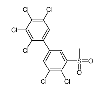 1,2,3,4-tetrachloro-5-(3,4-dichloro-5-methylsulfonylphenyl)benzene Structure