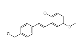 2-[2-[4-(chloromethyl)phenyl]ethenyl]-1,4-dimethoxybenzene Structure