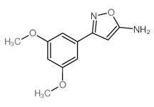 3-(3,5-Dimethoxyphenyl)-5-isoxazolamine Structure