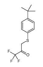 3-(4-tert-butylphenyl)sulfanyl-1,1,1-trifluoropropan-2-one Structure