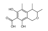 6,8-dihydroxy-3,4,5-trimethyl-isochroman-7-carboxylic acid Structure