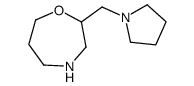 2-(pyrrolidin-1-ylmethyl)-1,4-oxazepane Structure