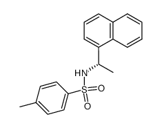 (S)-4-methyl-N-(1-(naphthalen-1-yl)ethyl)benzenesulfonamide结构式