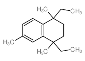 Naphthalene,1,4-diethyl-1,2,3,4-tetrahydro-1,4,6-trimethyl-结构式