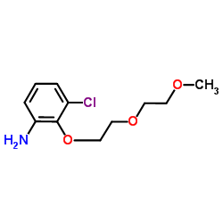 3-Chloro-2-[2-(2-methoxyethoxy)ethoxy]aniline Structure