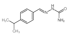 [(4-propan-2-ylphenyl)methylideneamino]urea structure