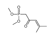 1-dimethoxyphosphoryl-4-methylpent-3-en-2-one Structure
