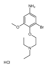 3-bromo-4-[2-(diethylamino)ethoxy]-5-methoxyaniline,hydrochloride结构式
