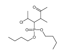 5-chloro-4-dibutoxyphosphoryl-3-methylhexan-2-one结构式