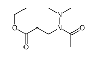 ethyl 3-[acetyl(dimethylamino)amino]propanoate结构式