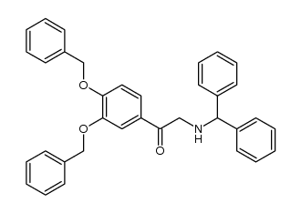 3,4-bis-(benzyloxy)-ω-(benzhydrylamino)acetophenone结构式