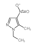 1-Ethyl-5-methyl-4-nitro-1H-pyrazole结构式