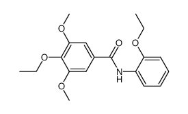 4-Ethoxy-N-(2-ethoxy-phenyl)-3,5-dimethoxy-benzamide Structure