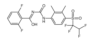 N-[[2,3-dimethyl-4-(1,1,2,2-tetrafluoroethylsulfonyl)phenyl]carbamoyl]-2,6-difluorobenzamide结构式