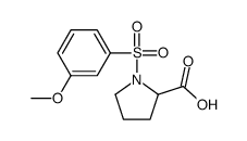 1-[(3-Methoxyphenyl)sulfonyl]proline结构式