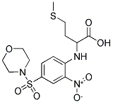 4-METHYLSULFANYL-2-[4-(MORPHOLINE-4-SULFONYL)-2-NITRO-PHENYLAMINO]-BUTYRIC ACID structure