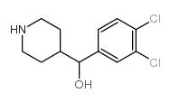 (3,4-Dichloro-phenyl)-piperidin-4-yl-methanol结构式