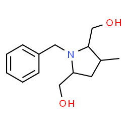 (1-BENZYL-3-METHYLPYRROLIDINE-2,5-DIYL)DIMETHANOL结构式