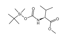 N-(tert-butyldimethylsilyloxycarbonyl)-L-valine methyl ester结构式