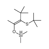 (3-tert-butylsulfanyl-4,4-dimethylpent-2-en-2-yl)oxy-dimethylsilane Structure