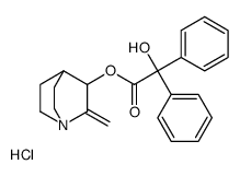 (2-methylidene-1-azabicyclo[2.2.2]octan-3-yl) 2-hydroxy-2,2-diphenylacetate,hydrochloride结构式